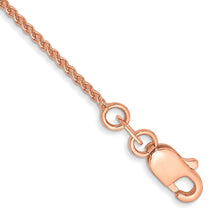 Load image into Gallery viewer, 14k Rose Gold 1.05mm Solid Polished Spiga Chain
