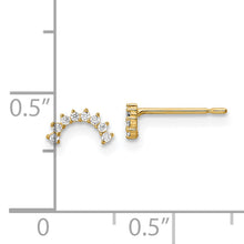 Load image into Gallery viewer, 14k Madi K CZ Post Earrings
