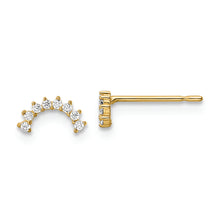Load image into Gallery viewer, 14k Madi K CZ Post Earrings
