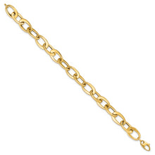 Load image into Gallery viewer, 14k Polished Fancy Link Bracelet

