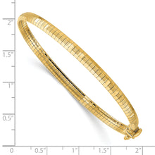 Load image into Gallery viewer, 14K Yellow Polished &amp; Satin D/C Omega Bracelet
