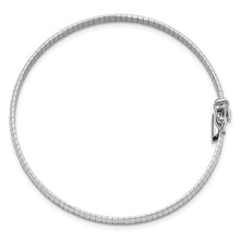 Load image into Gallery viewer, 14K White Polished &amp; Satin D/C Omega Bracelet
