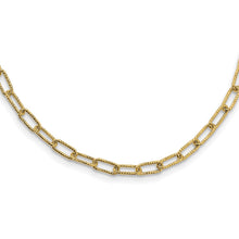 Load image into Gallery viewer, 14K Textured Open Link Necklace
