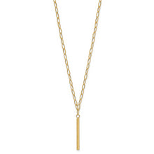Load image into Gallery viewer, 14K Polished Oval Link D/C Bar Necklace

