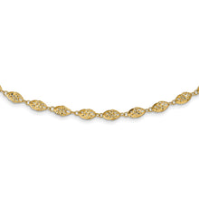 Load image into Gallery viewer, 14K Polished D/C Fancy Twisted Beaded 18in Necklace
