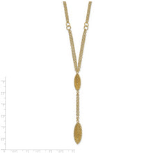 Load image into Gallery viewer, 14k Fancy Y Diamond-cut Drop w/1in ext. Necklace

