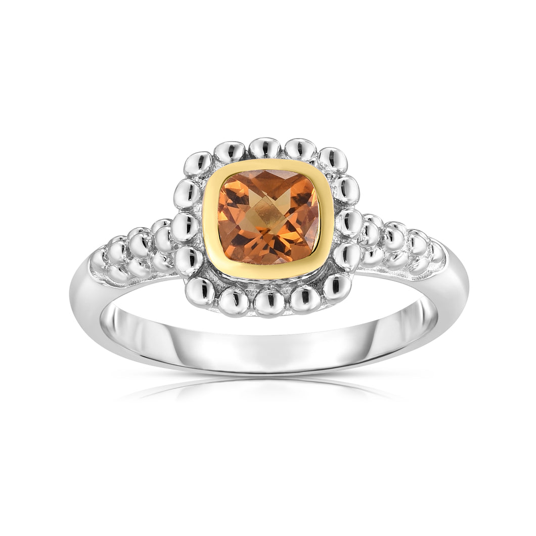 Sterling Silver & 18K Gold Quadra Popcorn Ring