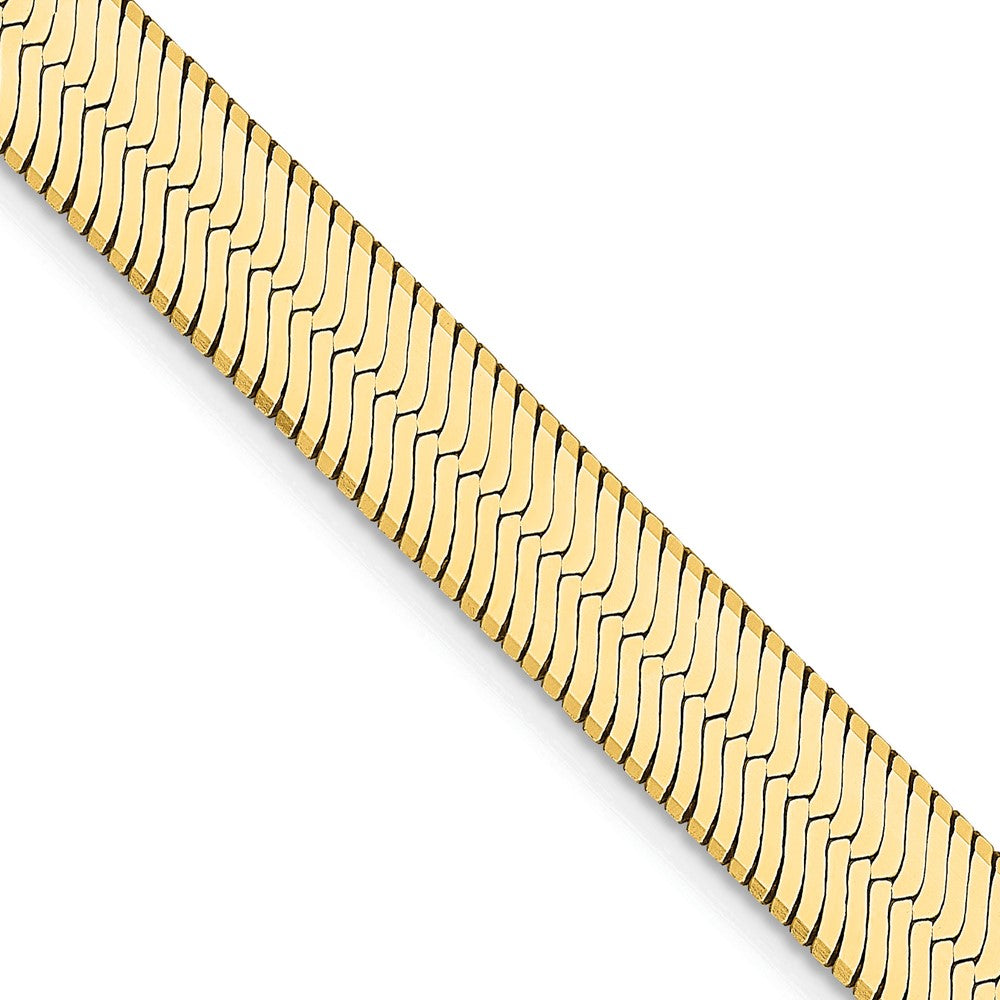 14k 6.5mm Silky Herringbone Chain