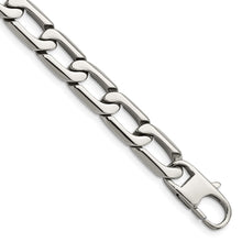 Load image into Gallery viewer, Stainless Steel Polished Open Link 8.5in Bracelet
