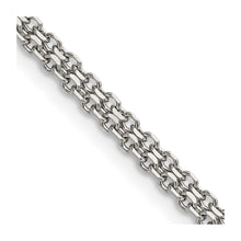 Load image into Gallery viewer, Stainless Steel Polished 3.1mm 20in Bismark Chain
