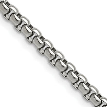 Load image into Gallery viewer, Stainless Steel Polished 3.9mm 24in Rounded Box Chain
