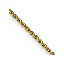 Load image into Gallery viewer, Stainless Steel Polished Yellow IP-plated 1.5mm 18in Rope Chain
