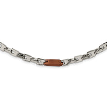 Load image into Gallery viewer, Stainless Steel Polished Brown IP-plated 24in Necklace
