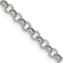 Load image into Gallery viewer, Stainless Steel Polished 4.6mm 24in Rolo Chain
