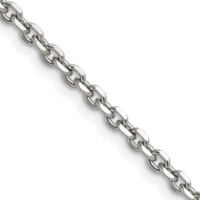 Load image into Gallery viewer, Stainless Steel Polished 3.4mm 22in Cable Chain
