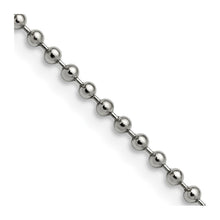 Load image into Gallery viewer, Stainless Steel Polished 2.4mm 16in Ball Chain
