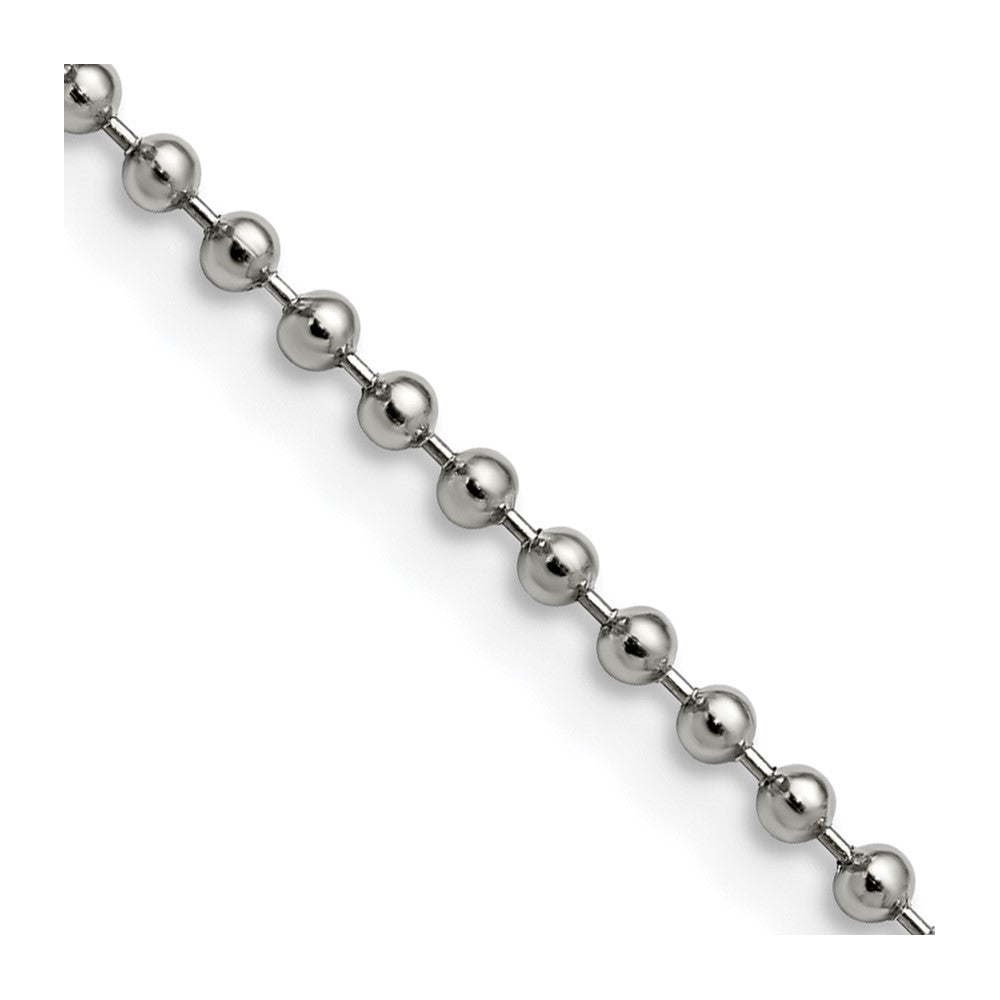Stainless Steel Polished 2.4mm 16in Ball Chain