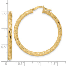 Load image into Gallery viewer, 14K Polished Twisted Hoop Earrings
