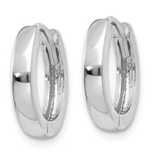 Load image into Gallery viewer, 14k White Gold Round Hinged Hoop Earrings
