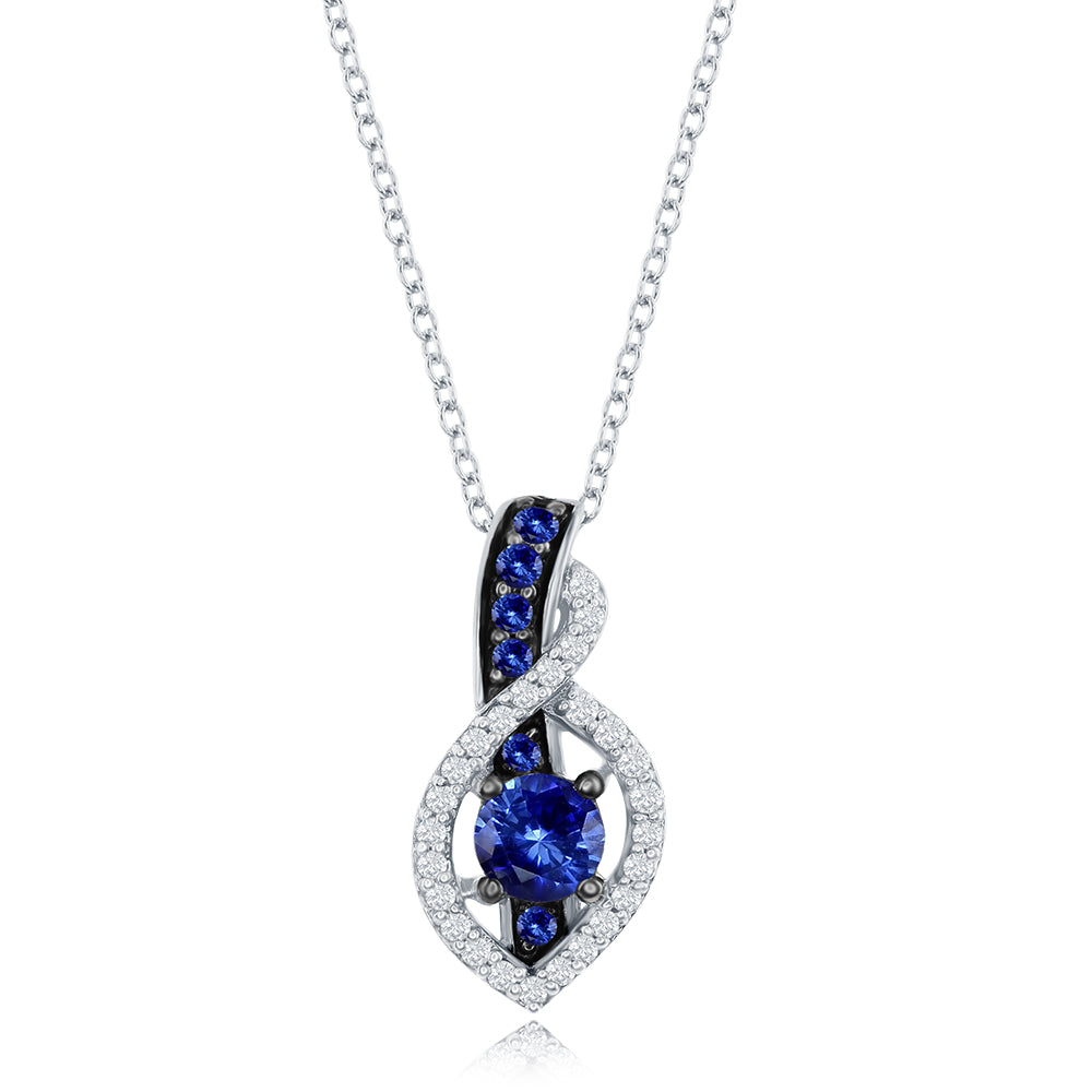 Le Vian� Pendant featuring 1/3 cts. Blueberry Sapphire?, 1/10 cts. Vanilla Diamonds� set in 14K Vanilla Gold�