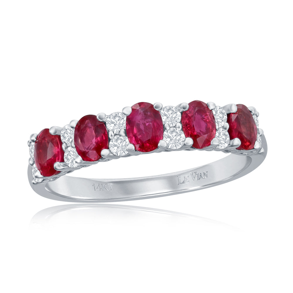 Le Vian� Ring featuring 1 ct. Passion Ruby, 1/3 cts. Vanilla Diamonds� set in 14K Vanilla Gold�