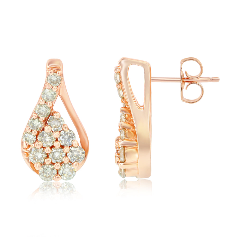 Le Vian Creme Brulee� Earrings featuring 3/8 cts. Nude Diamonds set in 14K Strawberry Gold�