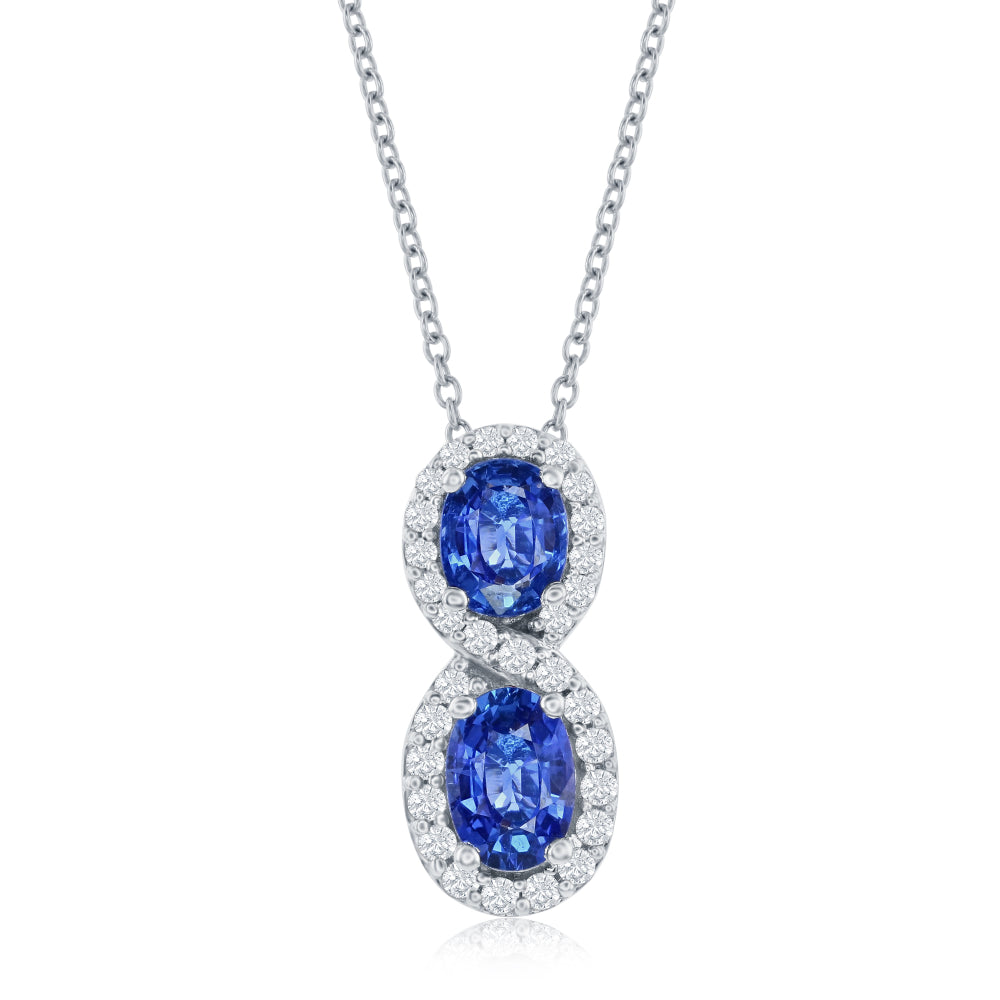 Le Vian� Pendant featuring 7/8 cts. Blueberry Sapphire?, 1/5 cts. Vanilla Diamonds� set in 14K Vanilla Gold�