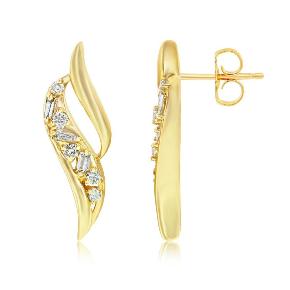 Le Vian� Earrings featuring 1/6 cts. Nude Diamonds� set in 14K Honey Gold�