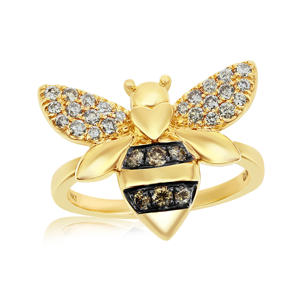Le Vian� Ring featuring 1/5 cts. Chocolate Diamonds�, 1/3 cts. Nude Diamonds� set in 14K Honey Gold�