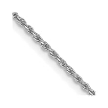 Load image into Gallery viewer, 14k WG 1.15mm D/C Machine-made Rope Chain
