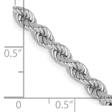 Load image into Gallery viewer, 14k WG 4.0mm Regular Rope Chain
