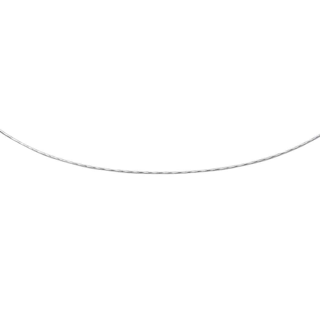 14K Gold 1.5mm Round Omega with Screw Back Lock