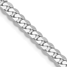 Load image into Gallery viewer, 14k WG 3.9mm Flat Beveled Curb Chain
