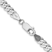 Load image into Gallery viewer, 14k WG 4.75mm Flat Beveled Curb Chain
