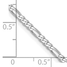 Load image into Gallery viewer, 14k WG 2.25mm Flat Figaro Chain
