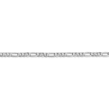 Load image into Gallery viewer, 14k WG 2.75mm Flat Figaro Chain
