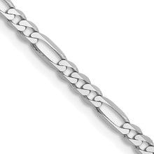 Load image into Gallery viewer, 14k WG 2.75mm Flat Figaro Chain

