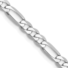 Load image into Gallery viewer, 14k WG 4mm Flat Figaro Chain
