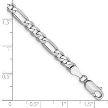 Load image into Gallery viewer, 14k WG 4.5mm Flat Figaro Chain
