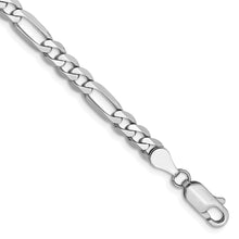 Load image into Gallery viewer, 14k WG 4.5mm Flat Figaro Chain
