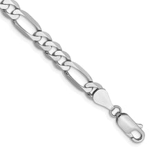 Load image into Gallery viewer, 14k WG 5.5mm Flat Figaro Chain
