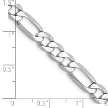 Load image into Gallery viewer, 14k WG 6mm Flat Figaro Chain
