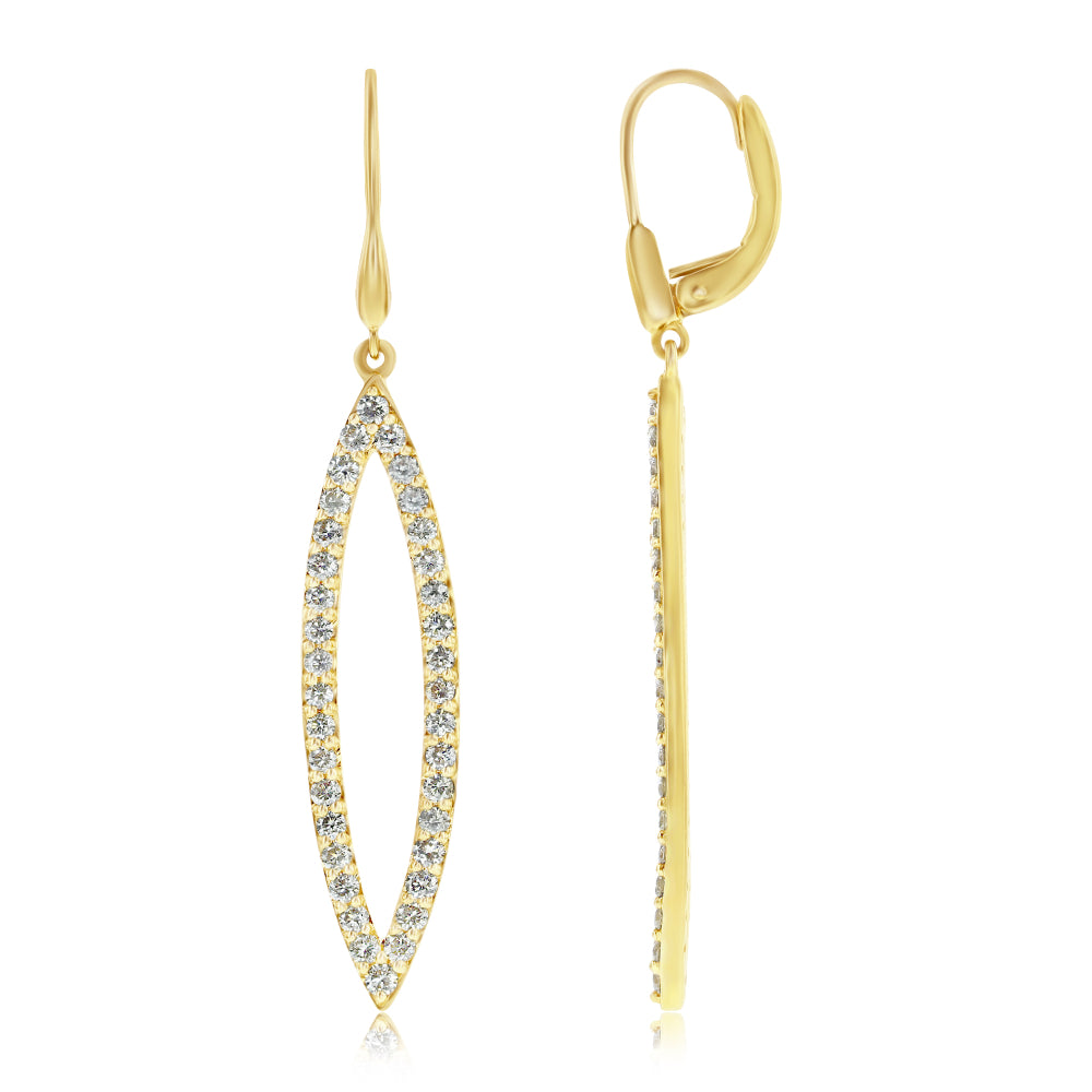 Le Vian Creme Brulee� Earrings featuring 1  3/4 cts. Nude Diamonds set in 14K Honey Gold?