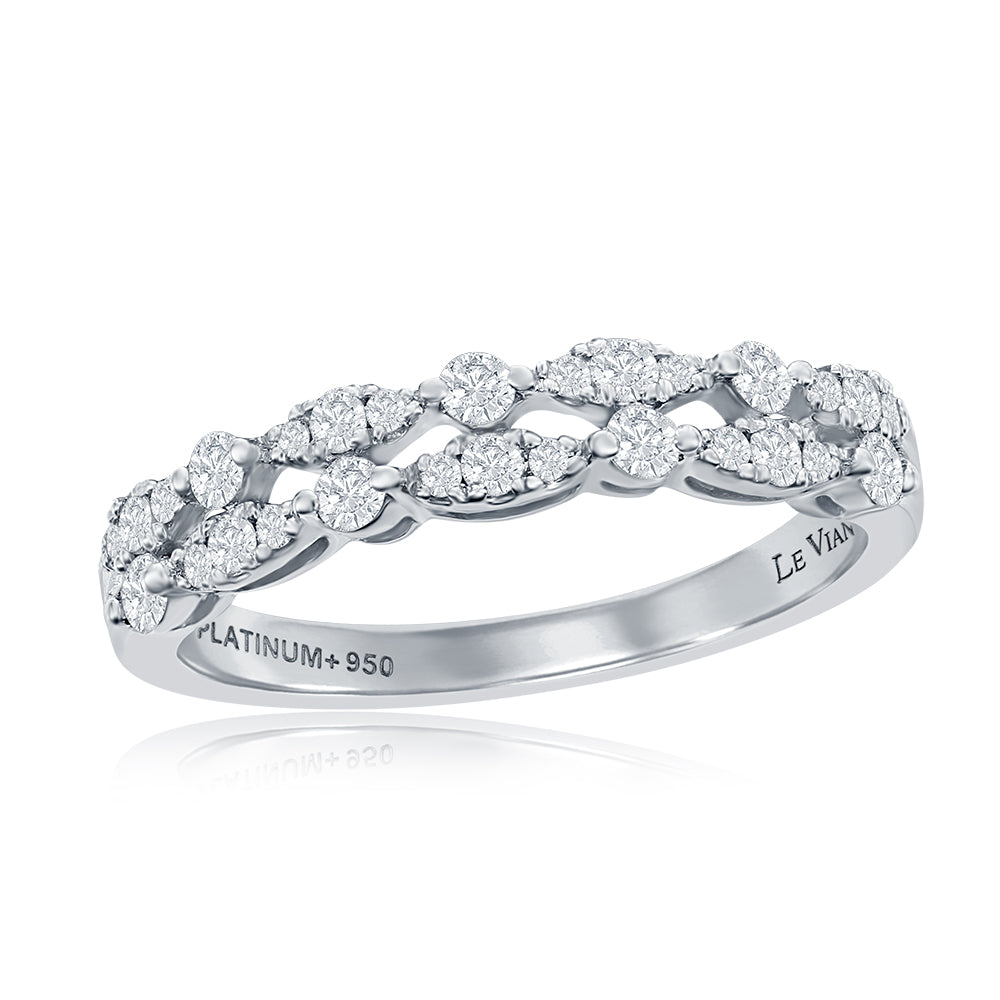 Le Vian Couture� Ring featuring 3/8 cts. Vanilla Diamonds� set in P95
