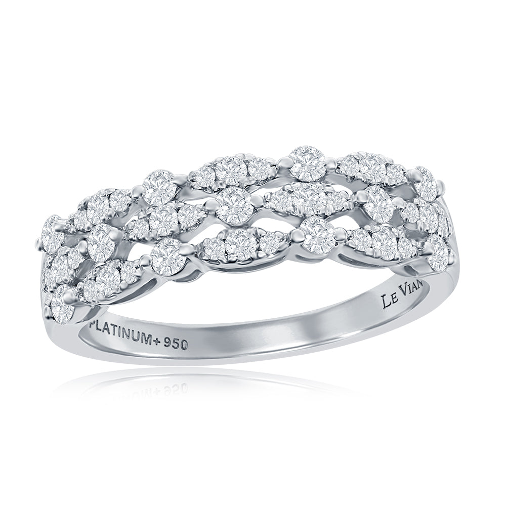 Le Vian Couture� Ring featuring 1/2 cts. Vanilla Diamonds� set in P95