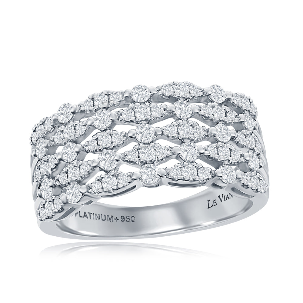 Le Vian Couture� Ring featuring 3/4 cts. Vanilla Diamonds� set in P95