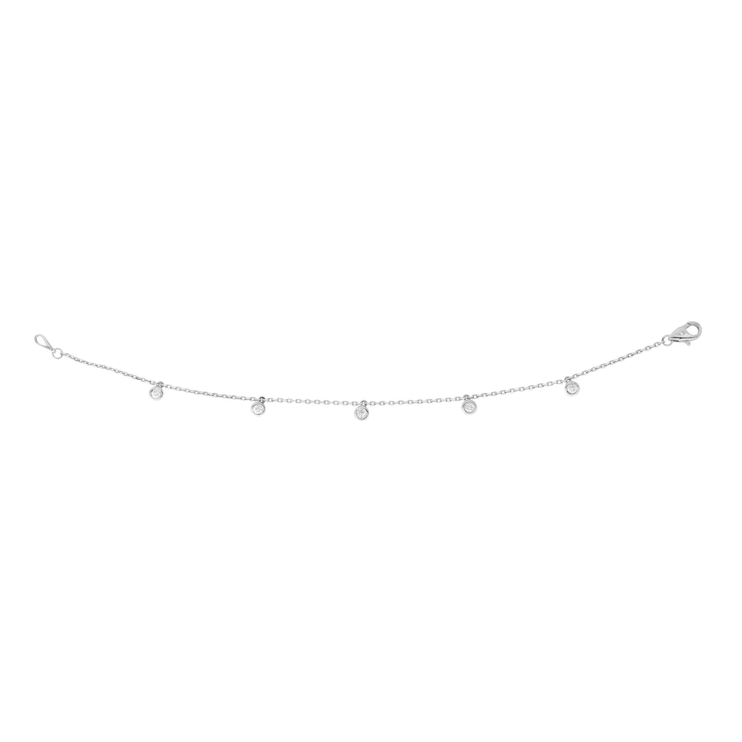 14K Gold .25ct Diamonds by the Yard Bracelet