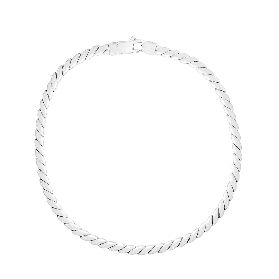 14K Gold Fancy Twisted Link Bracelet