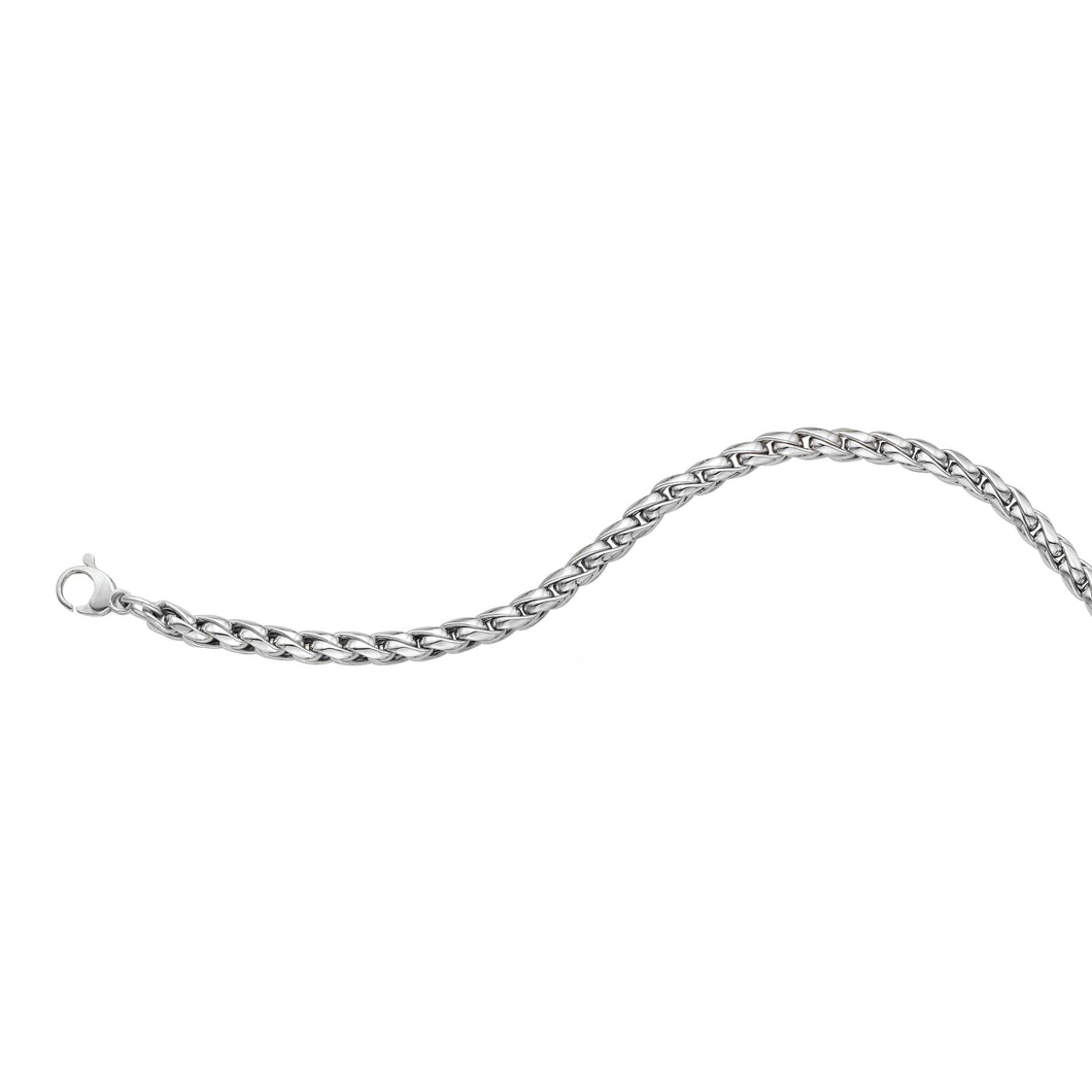 14K Gold Fancy Round Curb Chain Bracelet