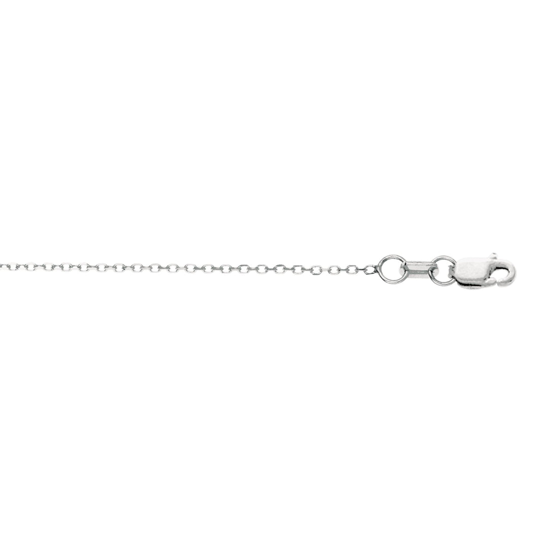 14K Gold 0.68mm Diamond Cut Cable Chain